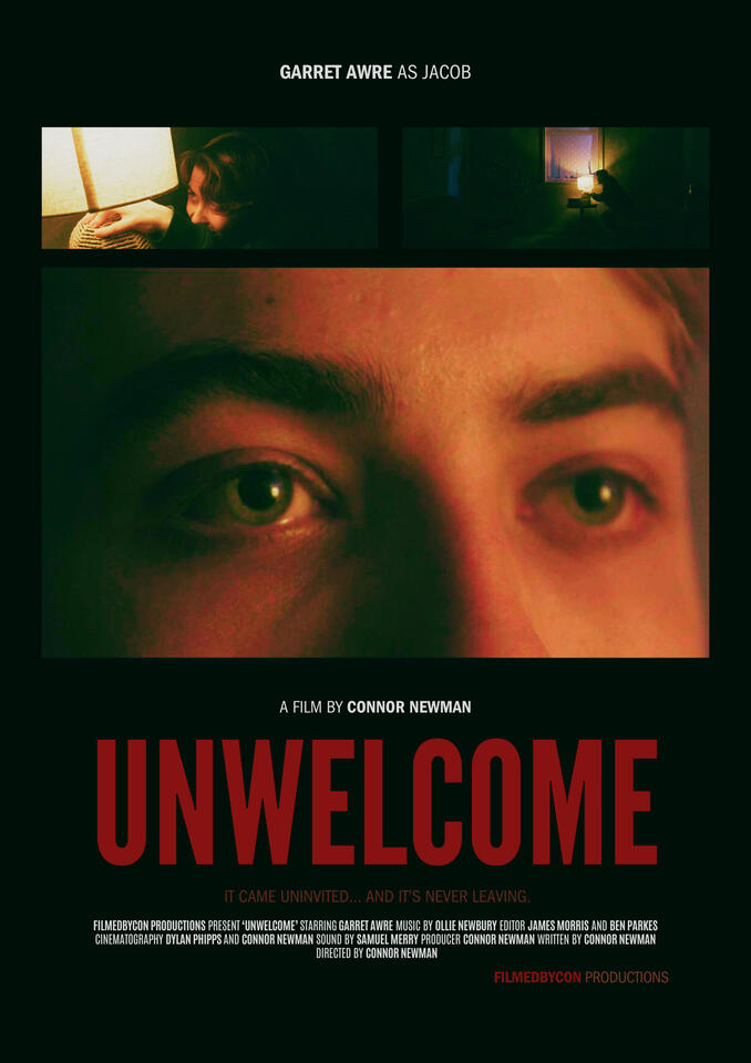THIS IS MY MICRO SHORT HORROR FILM, 'UNWELCOME', WHERE I WORKED AS THE DIRECTOR, WRITER AND DoP.